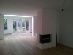 Aanbouw met lichtstraat